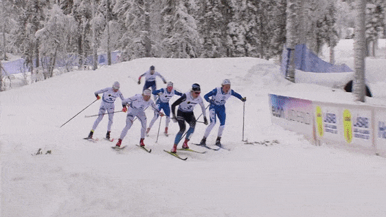 <p>Курьёзный момент произошёл в финале классического женского спринта в швед